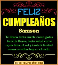 GIF Frases de Cumpleaños Samson